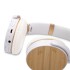 Składane bezprzewodowe słuchawki nauszne, bambusowe elementy biały V0190-02 (5) thumbnail