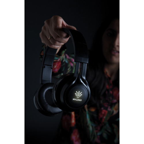 Bezprzewodowe słuchawki nauszne Light Up Logo Czarny P326.271 (9)