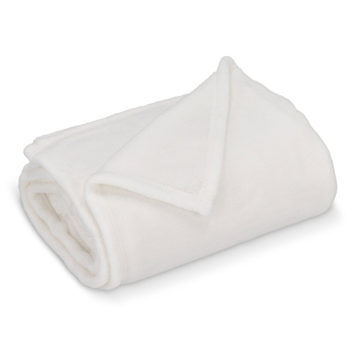 Koc polarowy koralowy OEKO-TEX®  sublimacja 130 x 170 cm 270 g/m² Biały LT90103-N0001 (1)