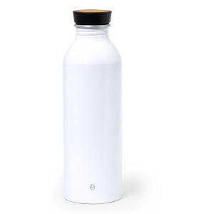 Butelka sportowa 550 ml z aluminium z recyklingu biały