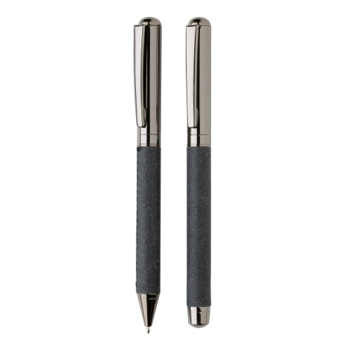 Zestaw piśmienny, długopis i pióro kulkowe grey P611.052 (3)