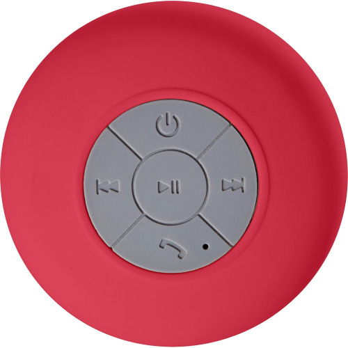 Głośnik bezprzewodowy 2W z przyssawką Czerwony V3781-05 (1)