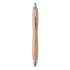 Długopis z bambusa srebrny mat MO9485-16  thumbnail