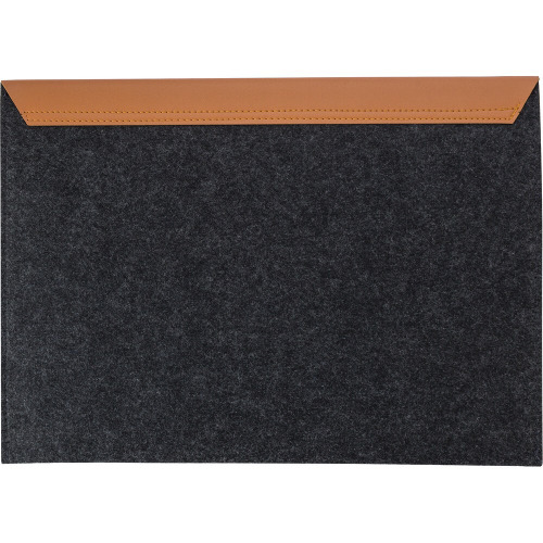 Etui na laptopa 14" z filcu RPET, teczka na dokumenty Grafitowy V1250-15 (1)