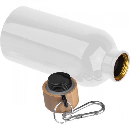 Butelka metalowa 400 ml MARILYN Biały 8497206 (2)