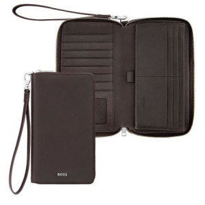 Portfel podróżny Classic Smooth Black Brązowy