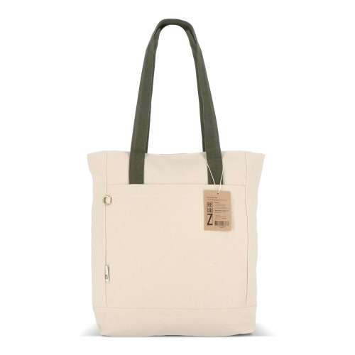 Torba Canvas InSideOut Reuuz 33 x 42 x 10 cm Ecru / Oliwkowa zieleń LT57116-N5443 (3)