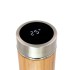 Bambusowy termos 500 ml, posiada sitko zatrzymujące fusy oraz cyfrowy wyświetlacz temperatury napojów drewno V4871-17 (4) thumbnail