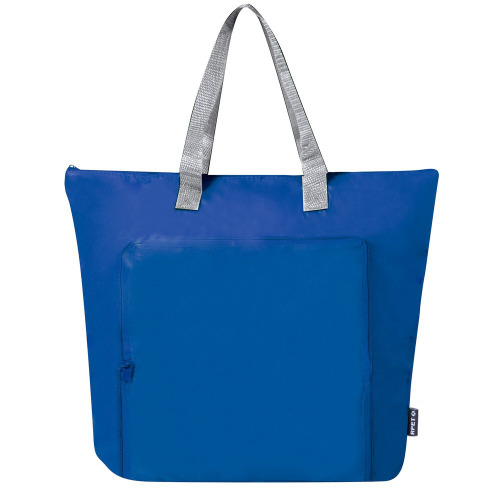 Składana torba termoizolacyjna RPET, torba na zakupy Niebieski VA746-11 (1)