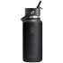 Hydro Flask Wide Mouth 946 ml – termoizolowana butelka na wodę ze stali nierdzewnej, z nakrętką ze słomką Biały 10099201 (1) thumbnail