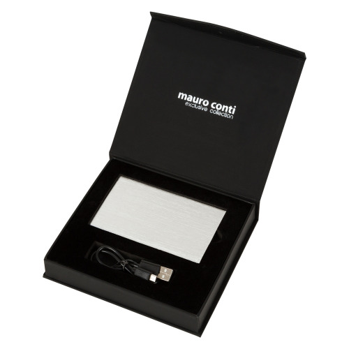 Power bank Mauro Conti 4000 mAh Srebrny V4850-32 