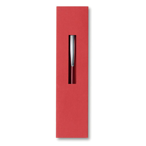 Długopis aluminiowy w pudełku czerwony MO8522-05 