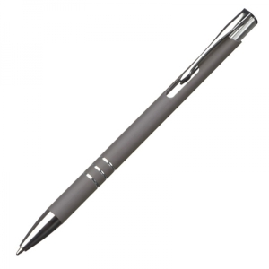 Długopis metalowy soft touch NEW JERSEY grafitowy