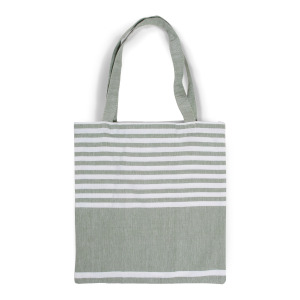 Torba bawełniana Sagaform Ella hamam 41x38 cm Zielony
