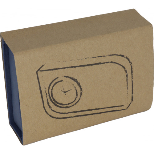 Szklany blok z zegarem GERALD Przeźroczysty 2750366 (7)