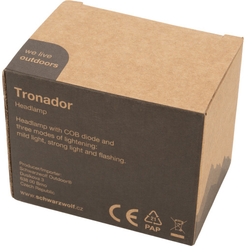 Latarka czołowa LED TRONADOR Schwarzwolf Czarny F2300600AJ303 (19)