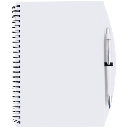 Notes A5 z długopisem TILBURG biały 092206 (4)