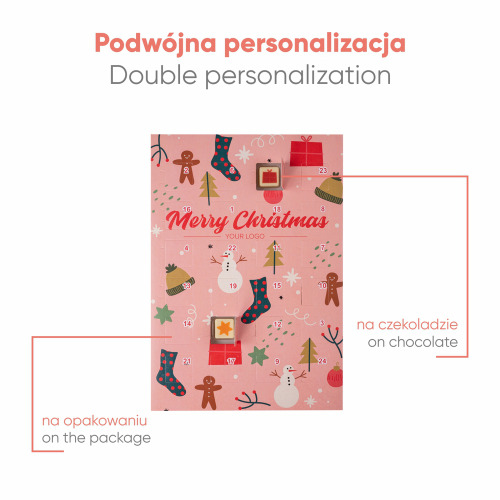 Kalendarz Adwentowy Choco Logo Print Wielokolorowy S0090P/XM (3)