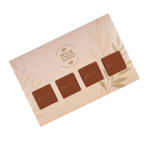 Zestaw czekoladek wysyłkowych z logo Kwadrat Wielokolorowy S0281C (1)