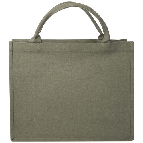 Page torba na zakupy z materiału z recyklingu o gramaturze 500 g/m² Zielony 12071161 (3)