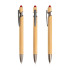 Długopis bambusowy z touchpenem / Boouchllor Czerwony IP13152352  thumbnail