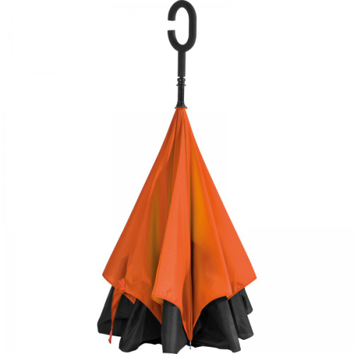 Parasol manualny odwrócony ø120 cm OLIVIA Pomarańczowy 4047610 (2)