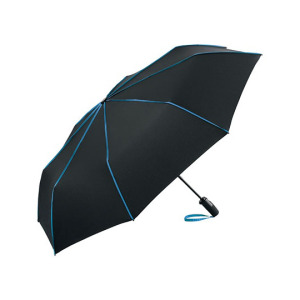 Parasol Kieszonkowy Automatyczny Poliester Odporny na Wiatr - Black & Red