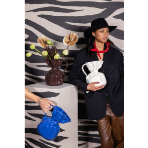 Wazon CRUMPLE, brązowy