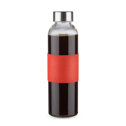 Butelka szklana GLASSI 510 ml Czerwony 16207-04 (2)