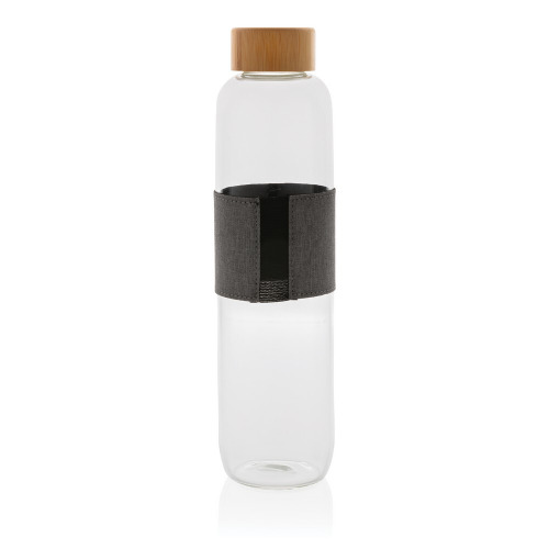 Szklana butelka 750 ml Impact w pokrowcu neutralny, szary P436.770 (2)