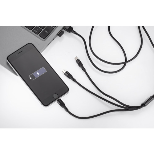 Kabel USB 3 w 1 FAST Czarny 09156-02 (6)