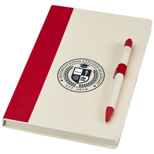 Dairy Dream zestaw z notatnikiem A5 i długopisem Czerwony 10781121 (1)