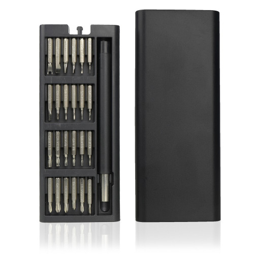 Śrubokręt, 24 końcówki | Charlotte Czarny V0074-03 (5)