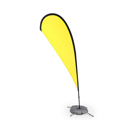 Żagiel reklamowy, flaga reklamowa ze stojakiem żółty V8398-08 
