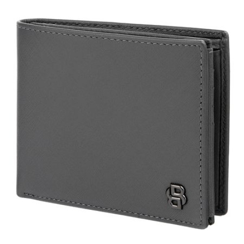 Portfel Double B Saffiano Black Szary HLN526H (3)