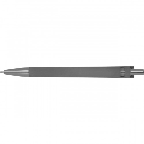 Długopis plastikowy z ABS z recyklingu soft touch Monterrey Szary 524607 (3)