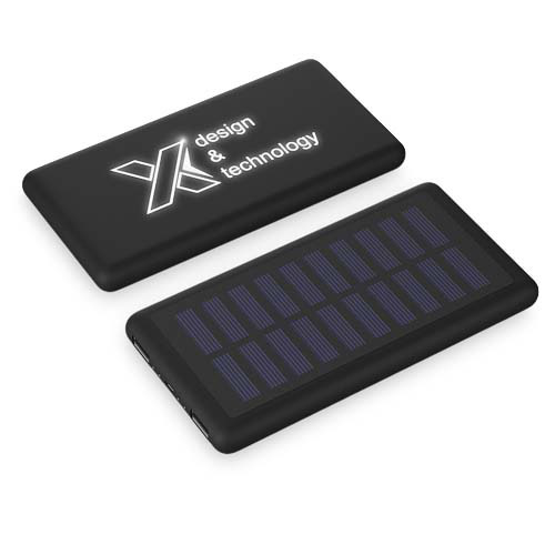 Solarny podświetlany powerbank SCX.design P30 Czarny 2PX02190 (1)