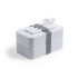 Antybakteryjne pudełka śniadaniowe 2 szt., 2x700 ml, sztućce biały V8861-02  thumbnail