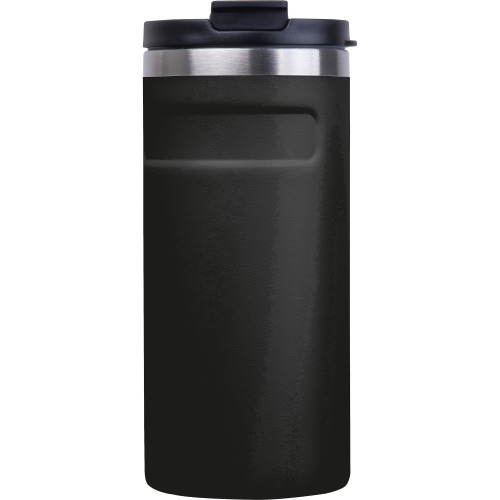 Kubek termiczny ze stali z recyklingu 450 ml SILVIO Czarny 8536503 (12)
