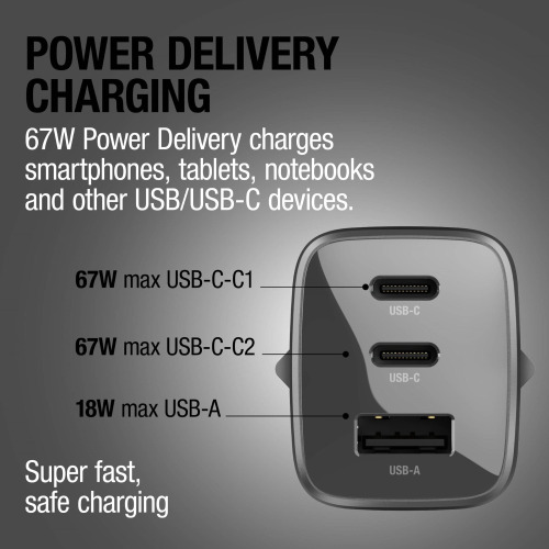 Fresh 'n Rebel ładowarka do laptopa 67W GaN USB-C i USB-A Ciemnoszary LT49750-N0060 (11)