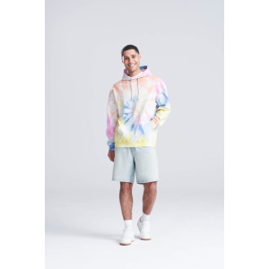 Bluza z Kapturem Tie-Dye Bawełniana Czesana