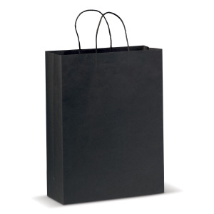 Duża Papierowa Torba Eco 120g/m² Czarny