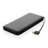 Power bank 10000 mAh Lockhart, zintegrowane kable Czarny P322.431 (1) thumbnail