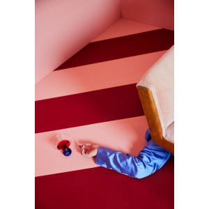 SZKLANKI SPICE 2-PAK, TRANSPARENTNY/NIEBIESKI