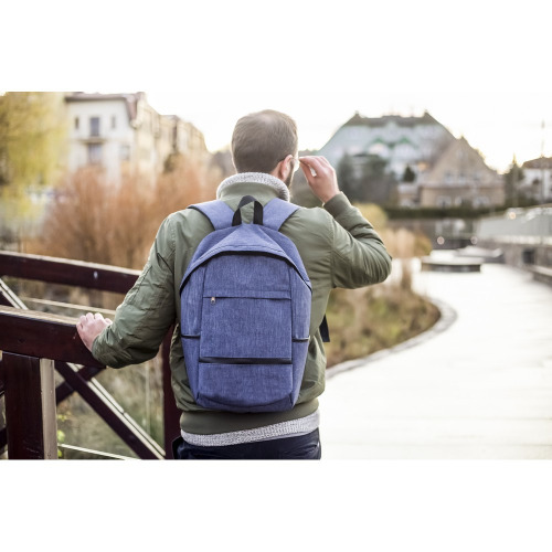 Plecak na laptopa 15,6" RPET B'RIGHT | Reggie Granatowy V0854-04 (1)