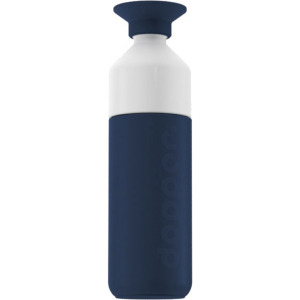 Butelka termiczna ze słomką Dopper Insulated (580 ml) - Blazing Black x Flip Straw - Black Granatowy