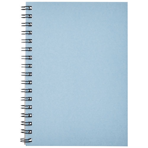 Desk-Mate® kolorowy kołonotatnik A6 z materiałów z recyklingu Jasnoniebieski 21018850 (5)
