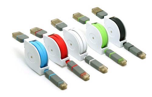 Zwijany kabel USB do transferu danych zielony EG 010509 
