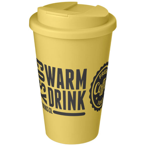 Americano® 350 ml tumbler with spill-proof lid Żółty 21069531 (1)