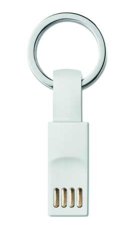 Brelok USB/microUSB biały MO9170-06 (2)